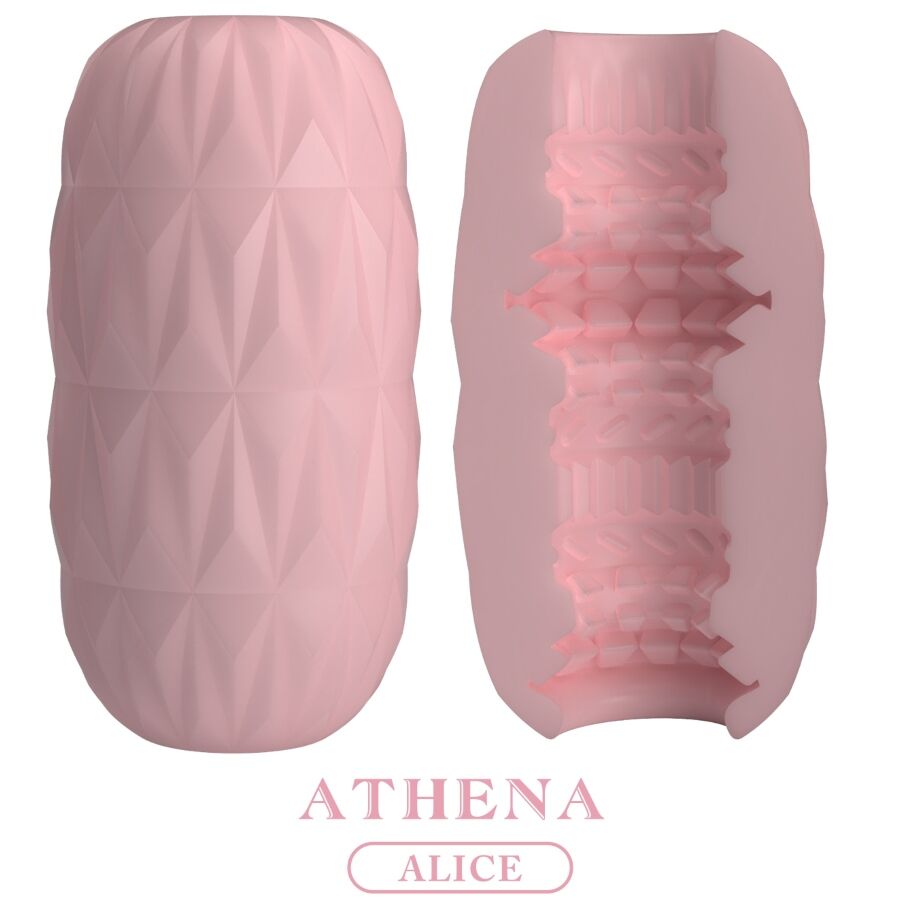 Masturbador masculino Pretty Love Athena Alice com textura ondulada