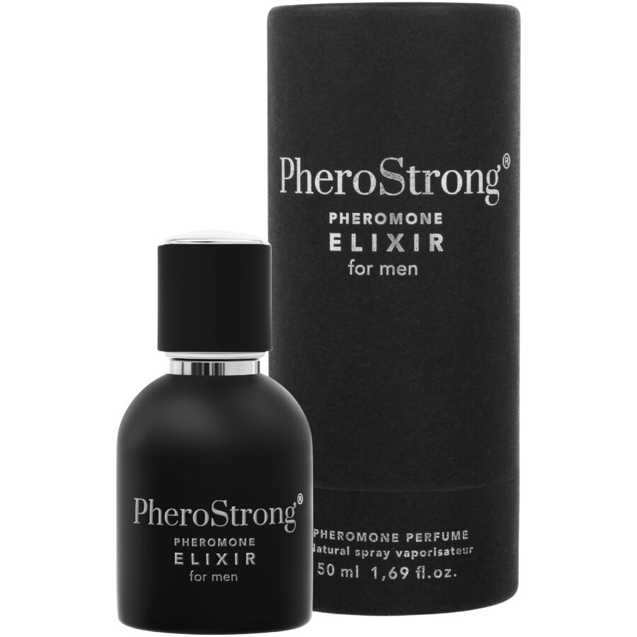 Elixir de feromonas PHEROSTRONG para homem, disponível em 2 ml e 50 ml