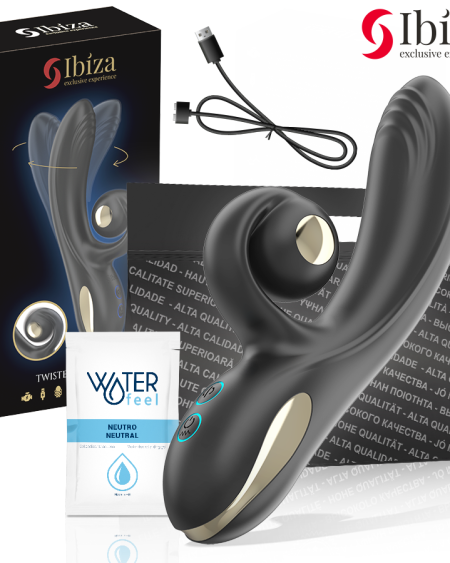 IBIZA - VIBRADOR TWISTER CON ESTIMULADOR CURVE Y VIBRO-ROTACIÓN