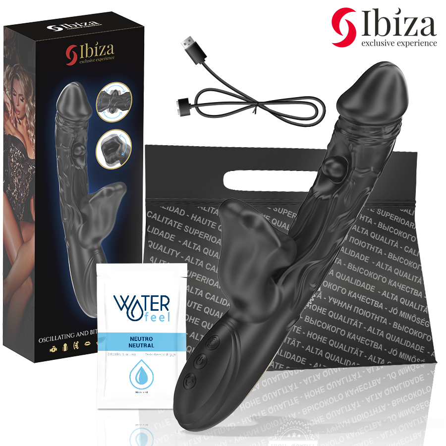 Vibrador clitoriano IBIZA com efeito de sucção e rotação