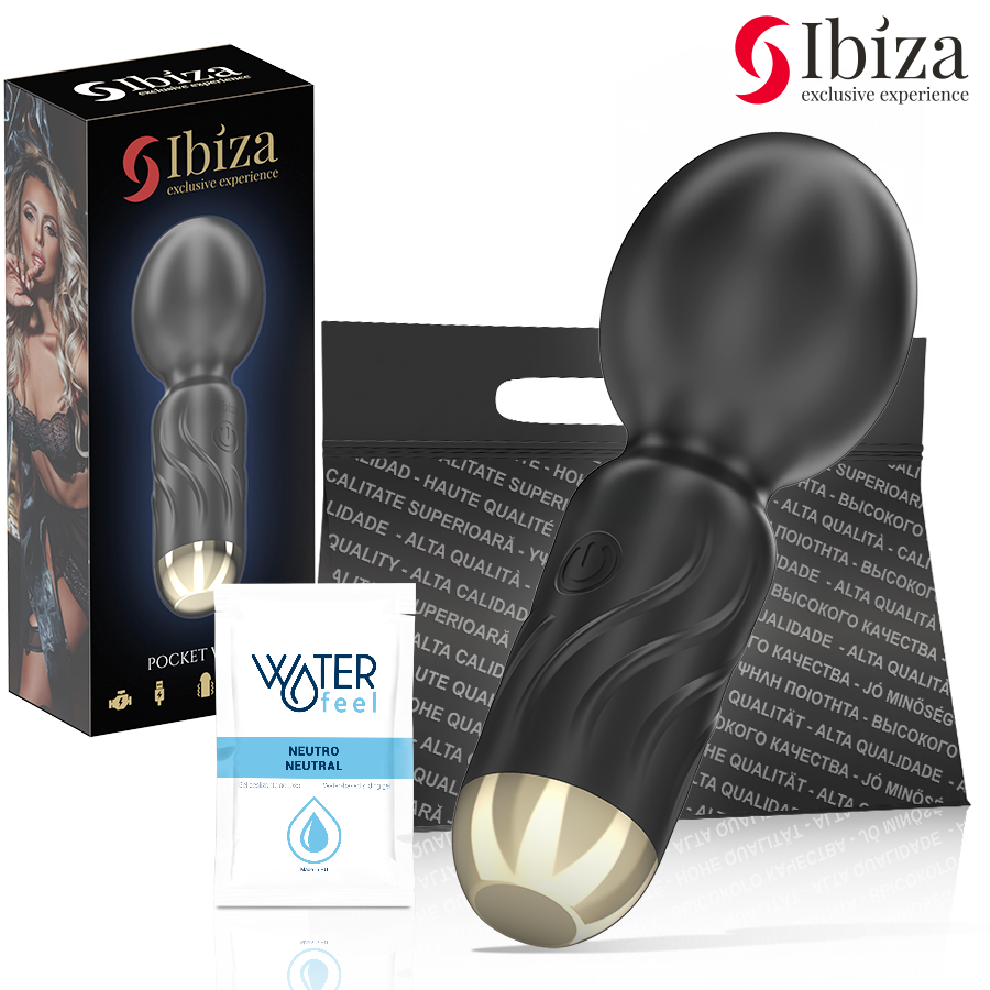 Vibrador massajador tipo wand de bolso IBIZA TECHNOLOGY
