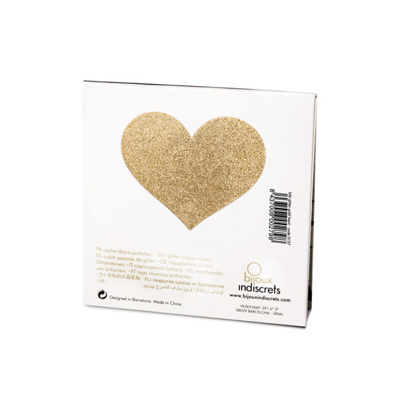 Pezoneras Flash Corazón Dorado da BIJOUX INDISCRETS
