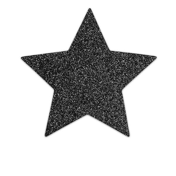 Decorações corporais autoadhesivas Pezoneras Flash Estrella Negro