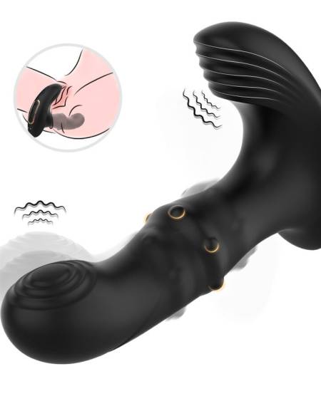 Vibrador prostático preto ARMONY ANAL com comando remoto