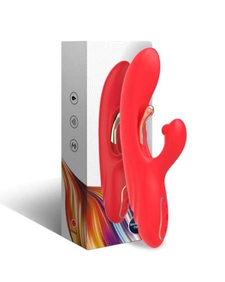 Vibrador vermelho ARMONY VIBRATORS para ponto G e clítoris, com língua oscilante