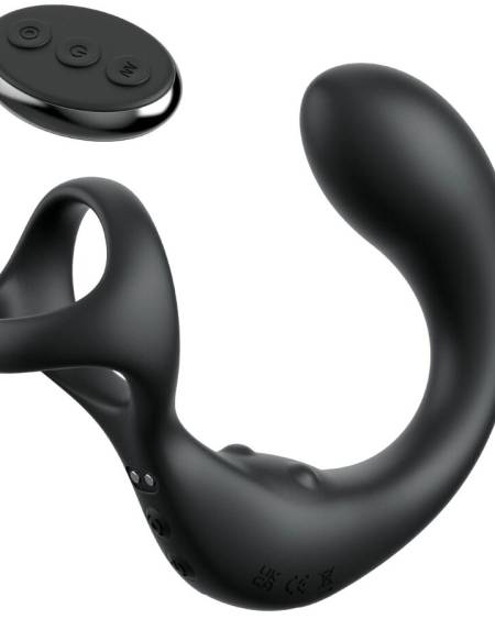 MASAJEADOR DE PRÓSTATA CON ANILLO VIBRADOR Y CONTROL REMOTO