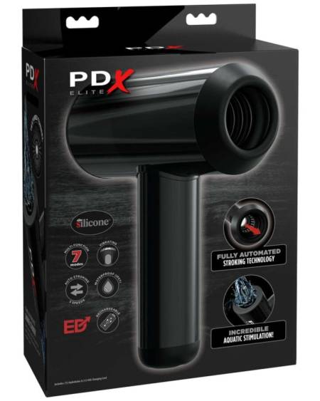 Masturbador automático PDX ELITE Hydrobator de dupla abertura