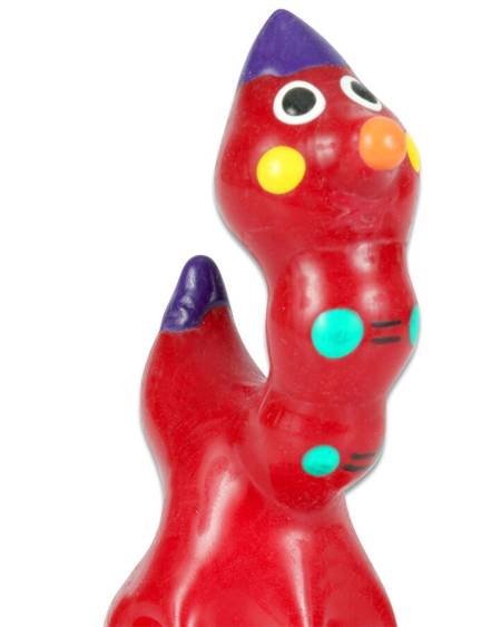Preservativo decorativo CONDOMERIE Gusano em látex, pintado à mão