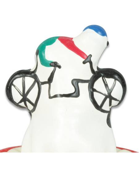 Preservativo decorativo CONDOMERIE pintado à mão com design de bicicleta