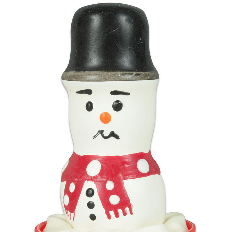 CONDOMERIE - PRESERVATIVO DECORATIVO PINTADO A MANO MUÑECO DE NIEVE