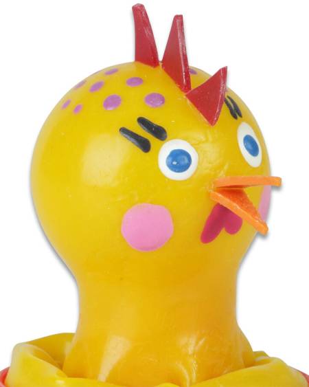 Preservativo decorativo CONDOMERIE pintado à mão, com motivo de frango colado