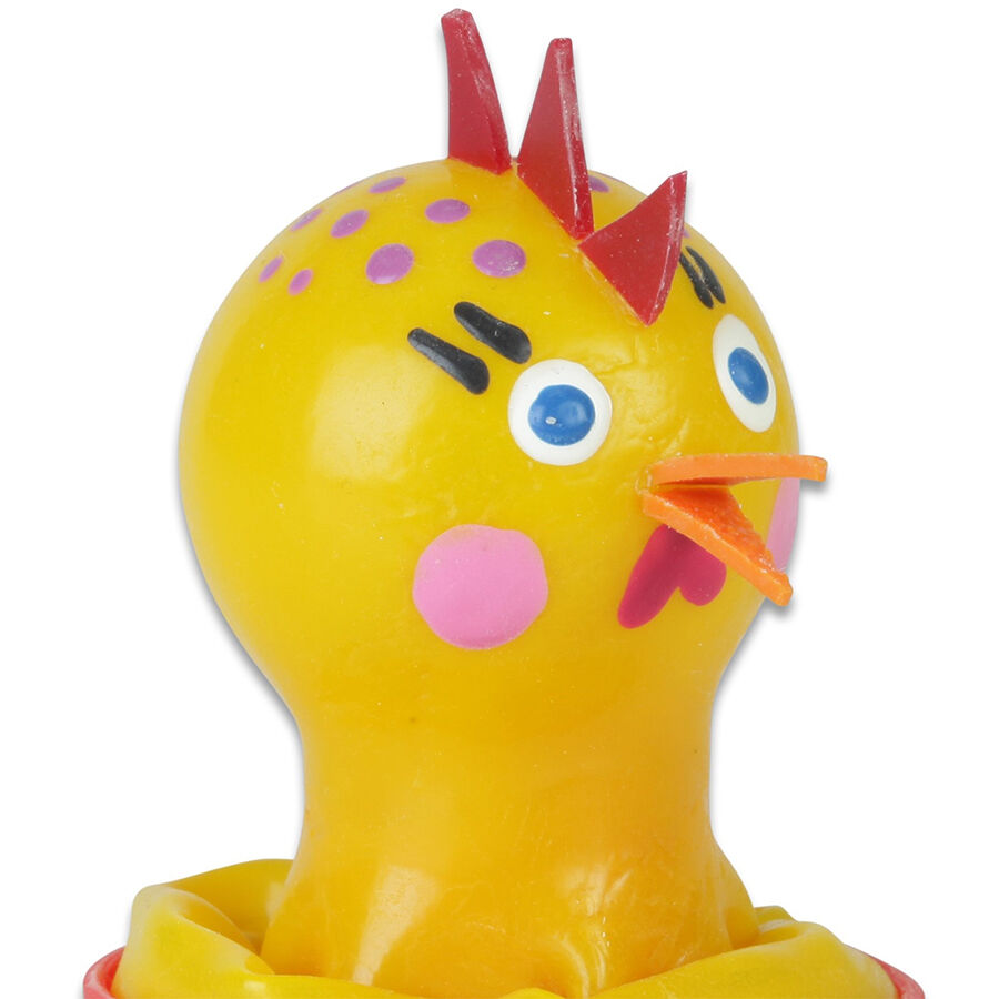 Preservativo decorativo CONDOMERIE pintado à mão, com motivo de frango colado