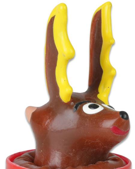 Preservativo decorativo CONDOMERIE pintado à mão com motivo de rena