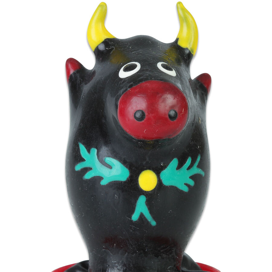 CONDOMERIE - PRESERVATIVO DECORATIVO PINTADO A MANO TORO NEGRO MODELO 1