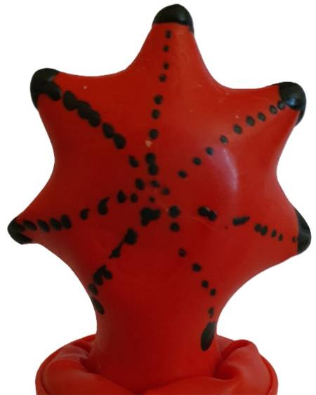 Preservativo decorativo CONDOMERIE com motivo de estrela-do-mar pintado à mão