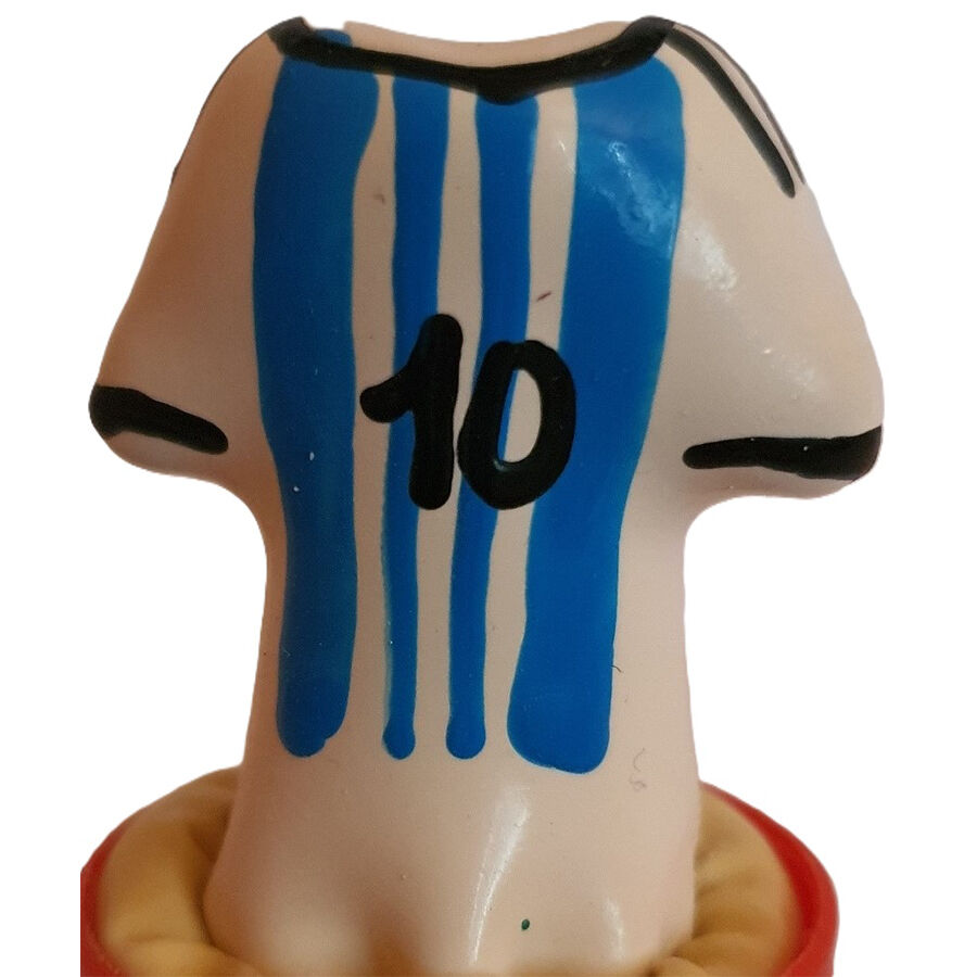 Preservativo decorativo CONDOMERIE pintado à mão com design de camisola Messi N10