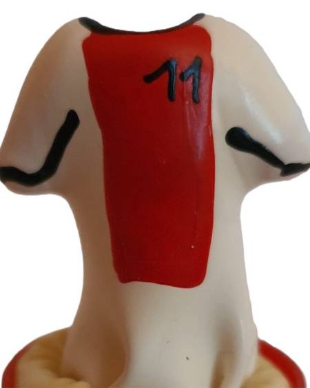 Preservativo decorativo CONDOMERIE pintado à mão com o motivo da camisola do Ajax