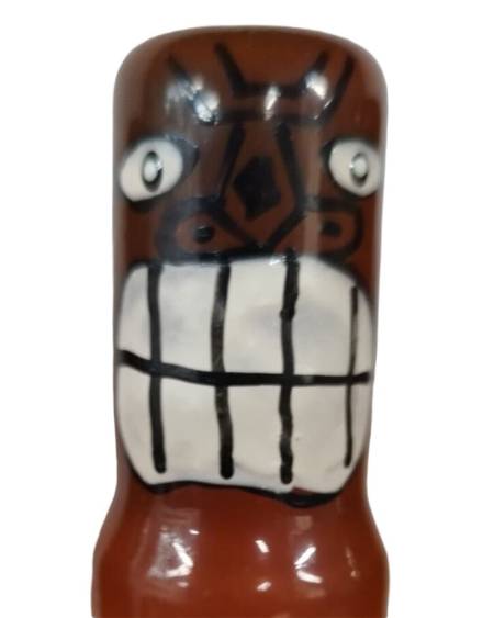 Preservativo decorativo CONDOMERIE Totem Tiki-Friki-02, pintado à mão