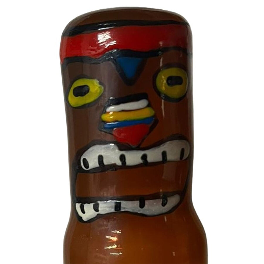 Preservativo decorativo CONDOMERIE Totem Tiki-Hawaii-03, pintado à mão