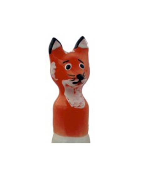 Preservativo decorativo CONDOMERIE Zorro castanho XL, pintado à mão