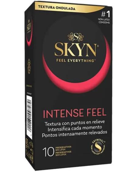 Caixa de 10 preservativos texturados SKYN Intense Feel