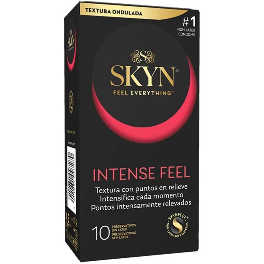 Caixa de 10 preservativos texturados SKYN Intense Feel
