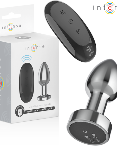 Plug anal vibratório INTENSE em alumínio com comando à distância