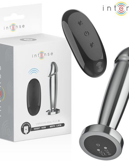 Plug anal vibratório metálico INTENSE com comando remoto