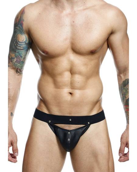 Jockstrap desportivo DNGEON da MOB, com bolsa frontal respirável e cobertura mínima nas costas.