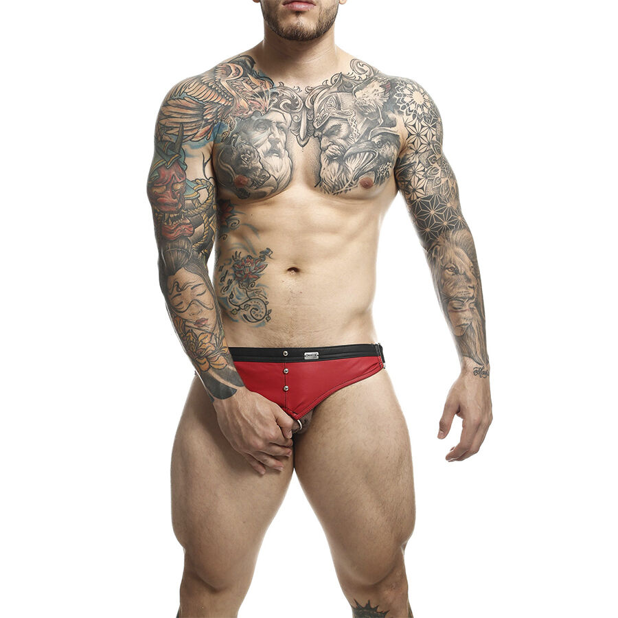 Jockstrap MOB DNGEON com anel para pénis e detalhes metálicos