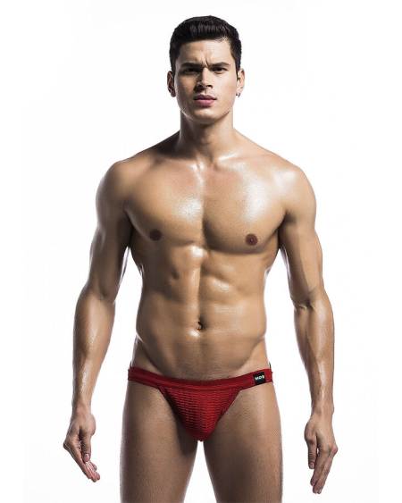 Jockstrap de banho MOB vermelho, de estilo fetiche