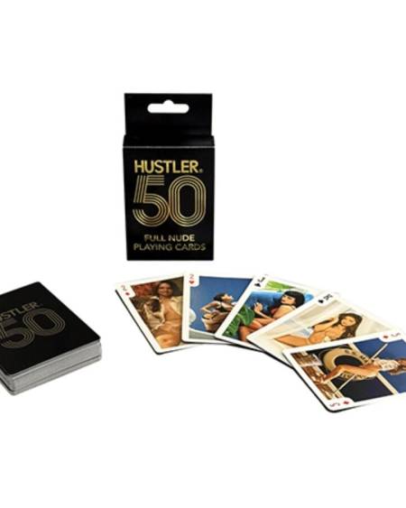 Baralho Hustler 50 Full Nude da KHEPER GAMES, com cartas ilustradas com imagens de nus a cores