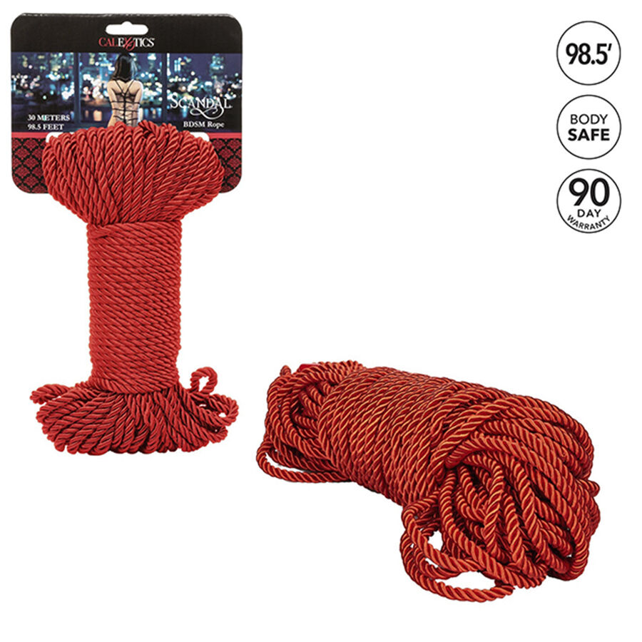 CALEXOTICS - SCANDAL CUERDA BDSM ROJA 30 M
