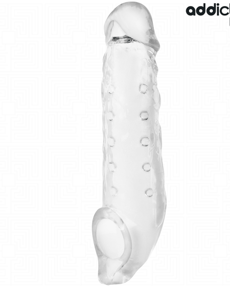 Capa para pénis transparente ADDICTED TOYS, tamanho M, com 27 cm