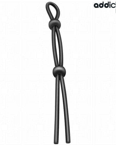 Cordão peniano de silicone ADDICTED TOYS com laço duplo