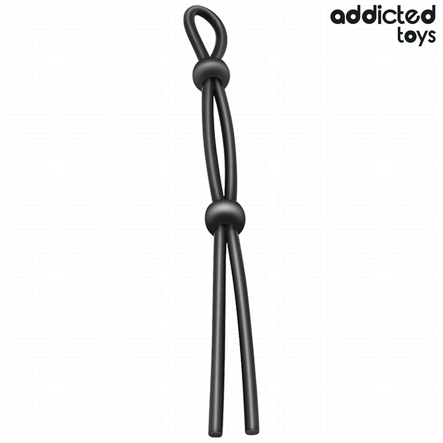 Cordão peniano de silicone ADDICTED TOYS com laço duplo