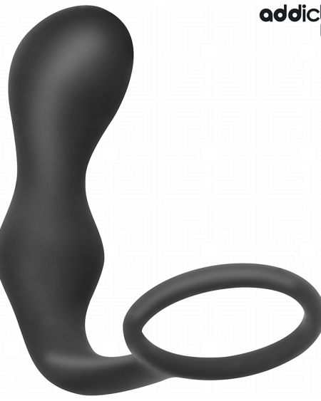 Plug anal ADDICTED TOYS modelo 3, com anel de silicone integrado