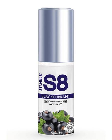 Lubrificante STIMUL8 S8 à base de água, com sabor a groselha-preta, 50 ml