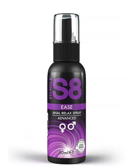 Spray anal relaxante STIMUL8 S8 Ease, embalagem de 30 ml
