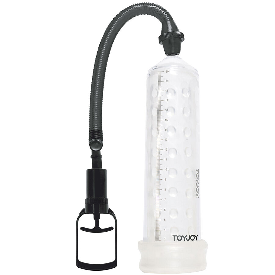 Bomba de sucção para pénis TOYJOY Power com capa transparente e régua centimétrica