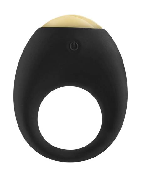 Anel vibratório Eclipse da TOYJOY em silicone, com luz LED multicolor