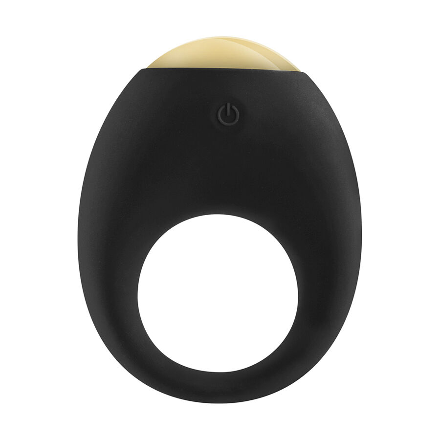 Anel vibratório Eclipse da TOYJOY em silicone, com luz LED multicolor