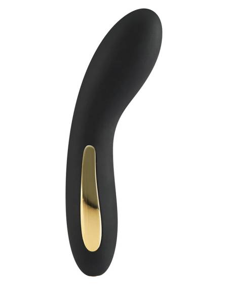 Vibrador para ponto G Luminate da TOYJOY, com ponta curva e luz LED multicolor