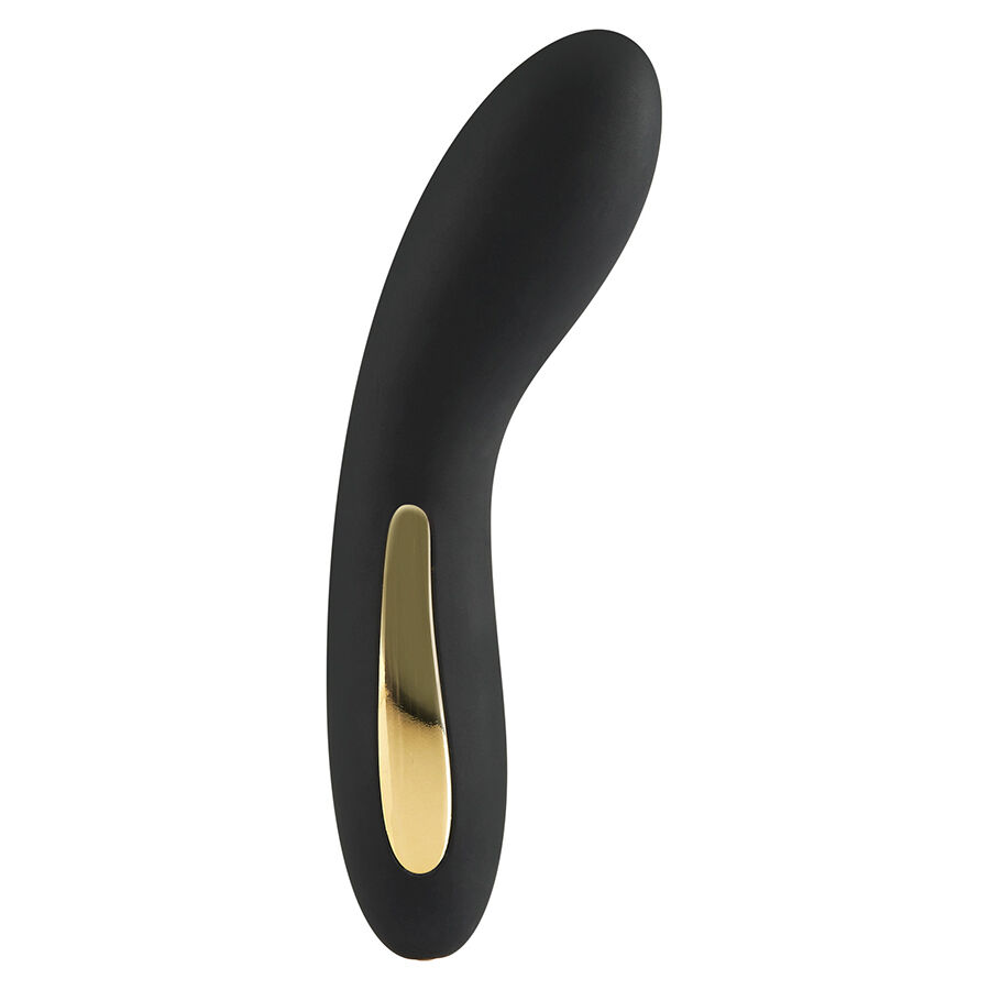 Vibrador para ponto G Luminate da TOYJOY, com ponta curva e luz LED multicolor