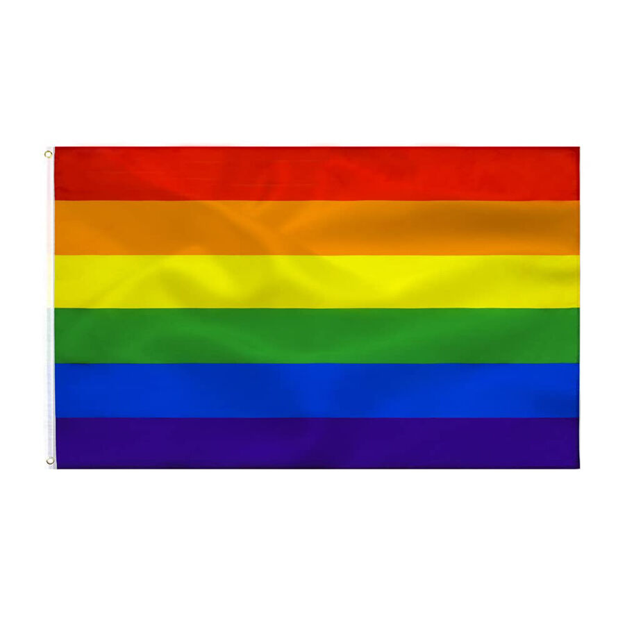 Bandeira arco-íris PRIDE de 90 x 150 cm