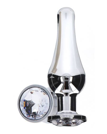 Plug anal pequeno Diamond Bum Bijou da TOYJOY, com joia prateada na base