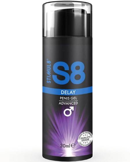 Gel retardante STIMUL8 S8 para pénis, embalagem de 30 ml