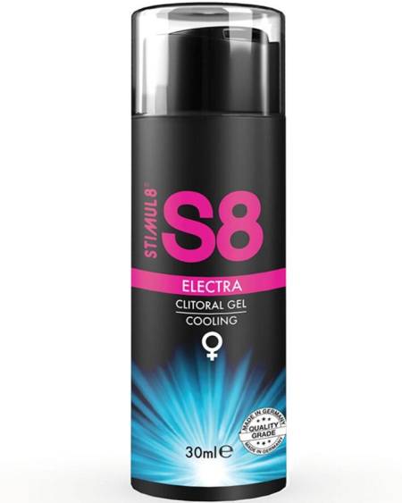 Gel estimulador do clítoris S8 Electra com efeito refrescante, frasco de 30 ml