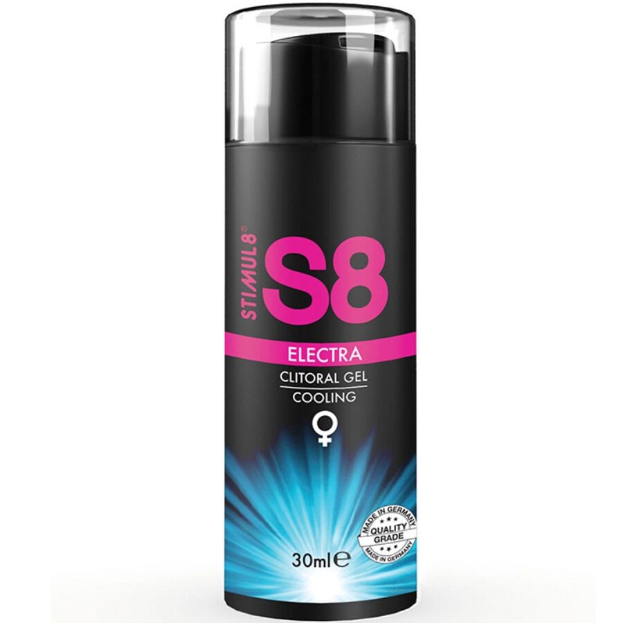 Gel estimulador do clítoris S8 Electra com efeito refrescante, frasco de 30 ml