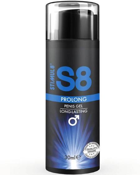 Gel retardante masculino STIMUL8 S8 Prolong, 30 ml